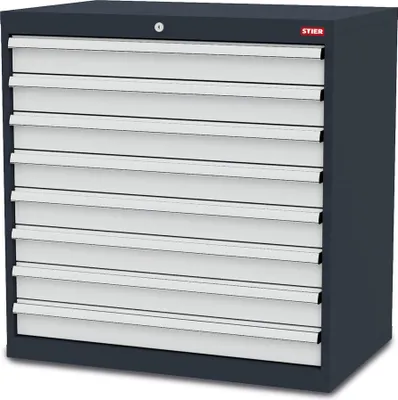 Produktbild von STIER Schubladenschrank mit 8 Schubladen BxTxH 900x575x920 mm