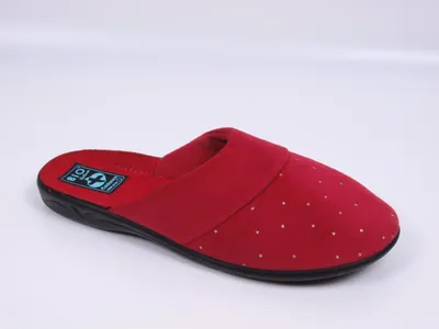 Produktbild von Damen Hausschuhe ADANEX SARA 29983 schwarz LOVE mit Leopardenmuster und geschlossener Spitze