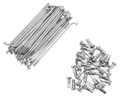 Imagen del producto de Agujas para radios de bicicleta, 80 mm - Radios para bicicleta - Fibra de carbono y acero - 36 unidades - Resistentes a los golpes - Mejora la durabilidad para bicicletas de carreras - Radios para bicicleta