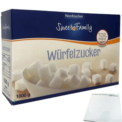 Produktbild von Nordzucker Sweet Family Würfelzucker (1kg) + usy Block
