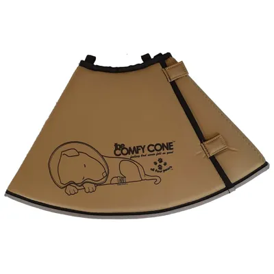 Image de All Four Paws Collier pour chien Comfy Cone M 20 cm brun clair