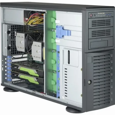 Produktbild von CSE-743AC-1K26B (schwarz, 4 Höheneinheiten, inkl.1200-Watt-Netzteil)
