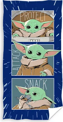 Obrázek produktu pro Dětská osuška Star Wars Baby Yoda Snack