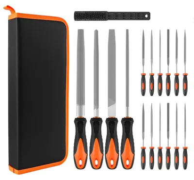 Produktbild von 17-teiliges Metallfeilen-Set - Minifeilen - Für Sanitärarbeiten - Für Metall - Für Holz - DIY-Projekte