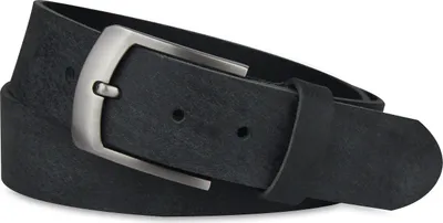 Produktbild von Ledergürtel aus echtem Büffelleder, GERMANY, Gürtel für Damen und Herren, 3,8 cm breit, Dunkelgrau, Größe 115