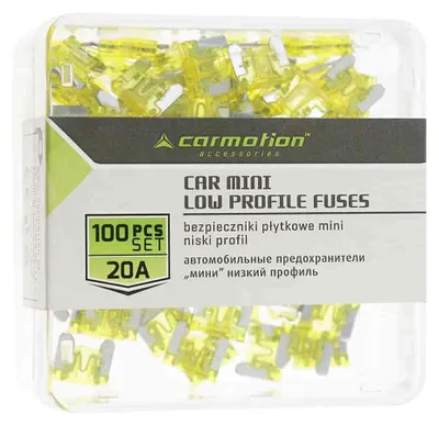 Immagine prodotto di Fusibili mini a basso profilo 20A, 100 pz.