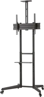 Produktbild von Neomounts FL50-550BL1 TV-Trolley 37-70", Schwarz, Tragbarer Bodenständer, Stahl, 50 kg, 94 cm (37"), 177,8 cm (70")