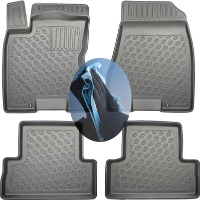 Produktbild von Z509377 TPE-Gummifußmatten kompatibel mit  Nissan X-Trail  2 T31 Facelift Steilheck Geländewagen SUV 5-türer 2010-2014