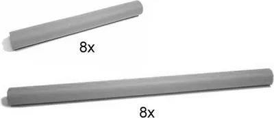 Produktbild von BERG Ersatzteil Schaumstoffhüllen für Sicherheitsnetz 270 - 430 cm (9-14ft)