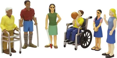 Obrázok produktu pre Sada 6 figúrok zdravotne postihnutých - Miniland