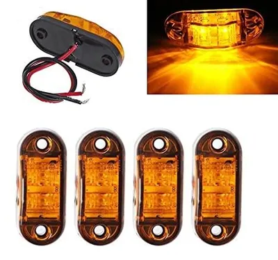 Zdjęcie produktu dla Światła pozycyjne LED żółte 12 24V do ciężarówki 4 szt.
