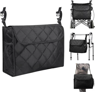Produktbild von Famanu Rollstuhltasche große Kapazität - multifunktionale Aufbewahrungstasche für Rollstuhl und Rollator