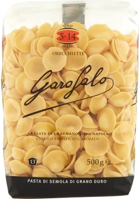 Produktbild von 10x Orecchiette N. 5-14 Neapolitanische Hartweizengrieß Packung mit 500g Pasta IGP + Italian Gourmet polpa 400g