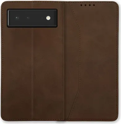 Produktbild von Bookstyle 'Premium' Schutzhülle Klapphülle Schutztasche Etui Cover für Google Pixel 6 - Braun