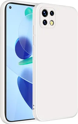 Produktbild von Xiaomi Mi 11 Lite Hülle, LaimTop Slim Liquid Silikon Gel Gummi Schutzhülle für Xiaomi Mi 11 Lite Weiß