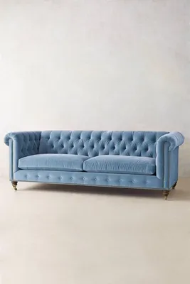 Produktbild von Chesterfield Design Luxus Polster Sofa Couch Sitz Garnitur Leder Textil Neu #263
