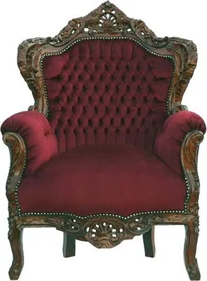 Produktbild von Barock Sessel "King" Bordeaux/Braun