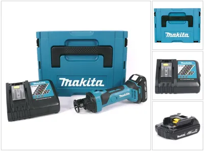 Produktbild von Makita DCO 180 RY1J 18 V Akku Rotationsschneider im MAKPAC inkl. BL 1815 N Akku + DC18RC Ladegerät
