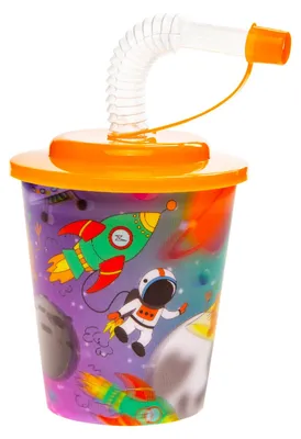 Obrázek produktu pro Hrneček Duckiez s víčkem a přihrádkou na brčko, 12 ks.
