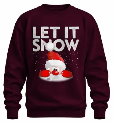 Zdjęcie produktu dla Let It Snow Santa Claus - świąteczny prezent na Boże Narodzenie Bluza świąteczna uni , bordowy, 3XL