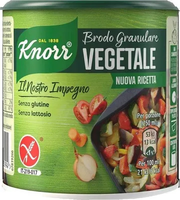 Produktbild von 3x Knorr Brodo Granulare Vegetale pflanzliche granulierte Brühe 150g Geschmack für Ihre Gerichte Gluten-frei laktosefrei 100% Italienische Brühe