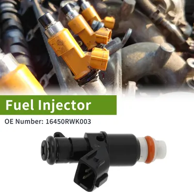 Image de No.16450RWK003 Injecteur De Carburant Pour Honda Civic 1.8 2012-2015 Buse De Carburant Noire Flow Match 1 Pc