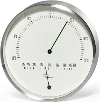 Zdjęcie produktu dla Philippi Tempus Thermometer/Hygrometer Aluminium, Diamantschliff, 15 cm/d 307001 /Abverkauf nur solange Vorrat reicht