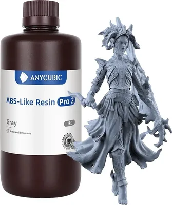 Zdjęcie produktu dla Anycubic żywica ABS Pro 2, wysoka precyzja, szybkie utwardzanie UV, ABS Pro2 Grey-5kg