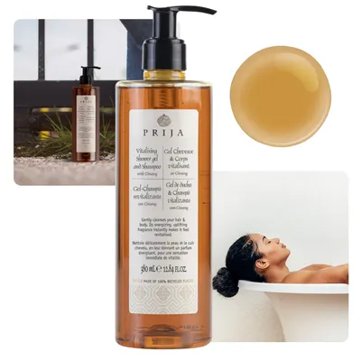 Produktbild von PRIJA flüssiges Shampoo/Duschgel Ginseng 380 ml