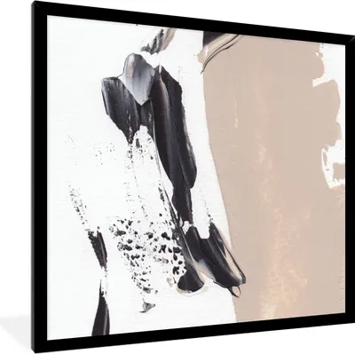 Produktbild von MuchoWow® Gerahmtes Poster Farbe - Design - Abstrakt 40x40 cm - Poster mit Schwarzem Bilderrahmen Wandposter Rahmen Foto Bilder - Mit Rahmen - Wanddekoration Schlafzimmer