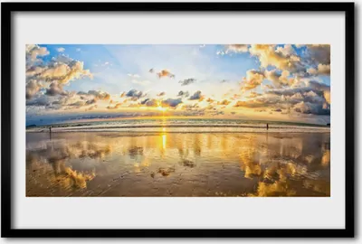 Produktbild von Bild 60x40 MDF-Rahmen Wandkunst Meer Landschaft