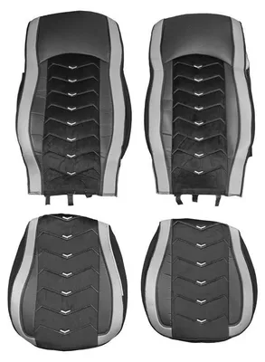 Productafbeelding van Bekleding voor vrachtwagen, geschikt voor DAF XF 106 (2015–2021) — zwart met grijs