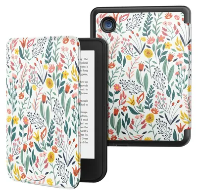 Produktbild von MoKo Hülle für Tolino Shine Color/5 & Kobo Clara BW/Color 6", Blume