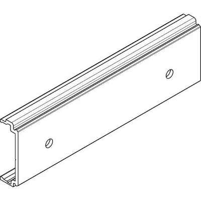 Produktbild von Hawa Clip-Teil für Holz- und Aluminiumblende, alle 500 mm, Aluminium, gelocht