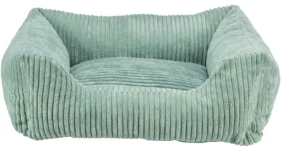 Produktbild von TRIXIE Orthopädisches Cord-Bett für Hunde und Katzen mit Rand und Memory-Foam - 100 × 70 cm
