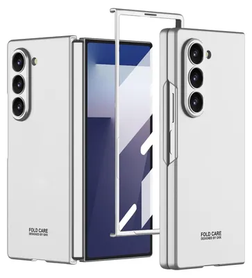 Produktbild von Für Samsung Galaxy Z Fold7 5G GKK Integrierte Ultra dünne Schutz Hülle Silber