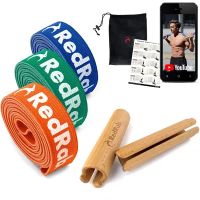 Zdjęcie produktu dla Zestaw gum oporowych do treningu siłowego, z uchwytami, gumy fitness