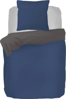 Produktbild von Kayori Shiiba Bettwäsche Baumwolle Bambus 135x200cm 80x80cm Navy Anthrazit