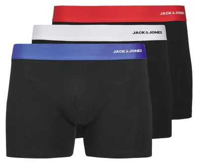 Obrázok produktu pre Jack & Jones 12281998_2161_1205265_M, Spodná bielizeň, Trenírky, Dospelý, Samec, Červená, Čierna, M