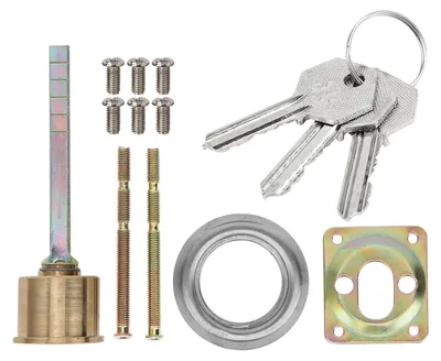 Obrázok produktu pre Zámkový valec, mechanický valec odolný proti vlúpeniu, vyrobený z medi, s 3 zámkovými čapmi, určený pre bezpečnostné dvere, s perforáciou a odolnosťou voči kompresii, s vysokopresnou štruktúrou lamiel