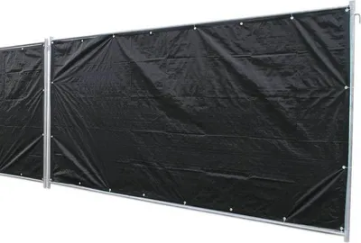 Produktbild von Bauzaunplane Profi 1,76x3,41 m schwarz Plane Zaun