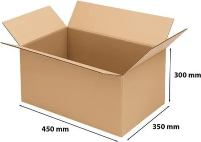 Obrázek produktu pro Skládací kartonová krabice 450 x 350 x 300 mm BC580
