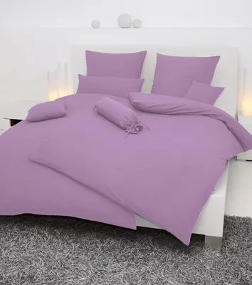 Produktbild von Janine Design Piano Bettwäsche-Garnitur Farbe flieder Größe 155x200 + 80x80 cm