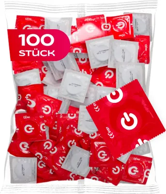 Immagine prodotto di ON) Preservativi Super Thin I Larghezza 54 mm I Confezione da 100 pezzi I Preservativi premium ultrasottili I Spessore extra sottile 0,055 mm I Preservativi vegani I Preservativi per uomini I Condoms for men