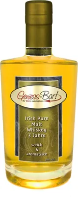 Produktbild von Irish Pure Malt Whiskey 0,7L 3 Jahre floraler sehr milder irischer Whisky 40%Vol.
