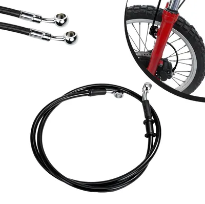 Obrázek produktu pro Hydraulicky zesílená brzdová hadice pro motocykly, černá barva
