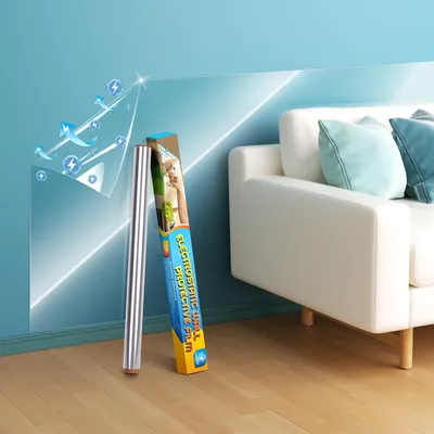 Produktbild von Transparente Schutzfolie für Wände, 300 cm, elektrostatisch
