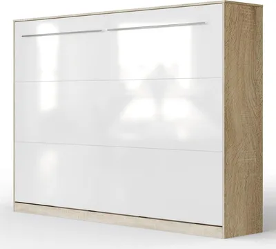 Produktbild von SMARTBett Standard Komfort Lattenrost 140x200 Horizontal Komfort Eiche Sonoma/Weiss Hochglanzfront