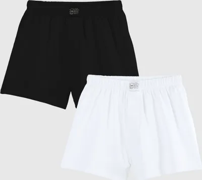Produktbild von Lousy Livin Boxershorts "Jersey Boxer 2 Pack" Black & White S