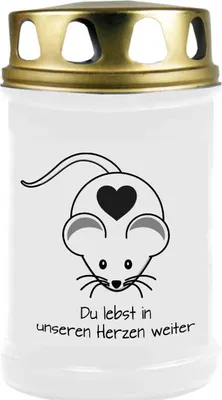 Zdjęcie produktu dla Świeca pamiątkowa "Pet" (czas palenia od 40 do 170 godzin), z różnymi motywami. Motyw